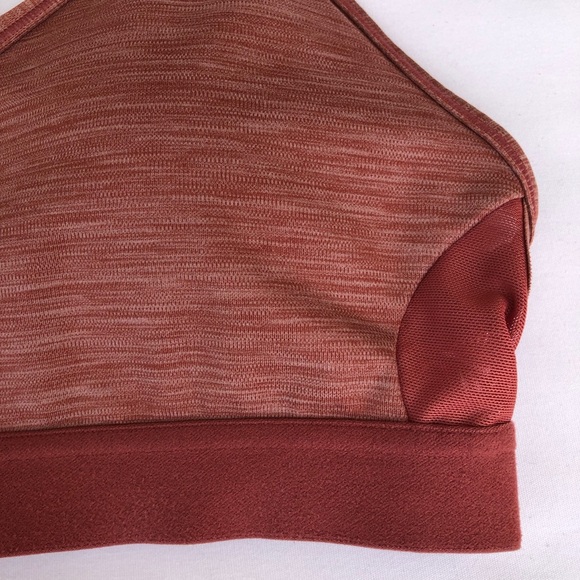 Nike Training Indy Light Support V-Neck Removable Pads Dark Pink Sports Bra M - Picture 3 of 16